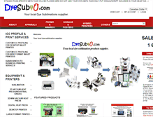 Tablet Screenshot of dyesub4u.com